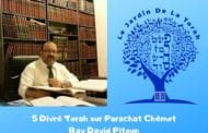 Divré Torah Parachat Chémot  par Rav David A. Pitoun