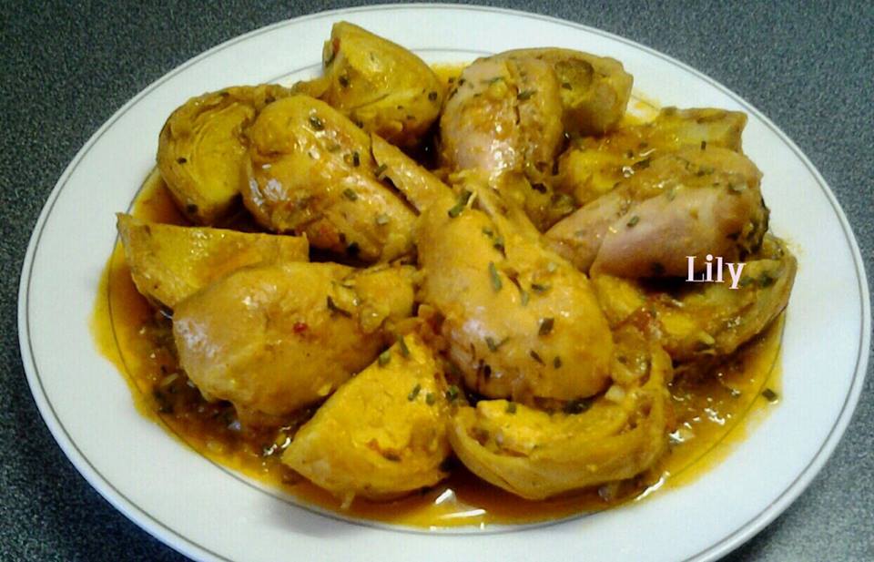 Nos recettes pour Shabbath - POULET/FONDS D'ARTICHAUT