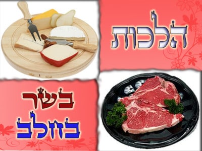Viande et lait – temps entre les deux – consommation sur une même table - Halakha Yomit