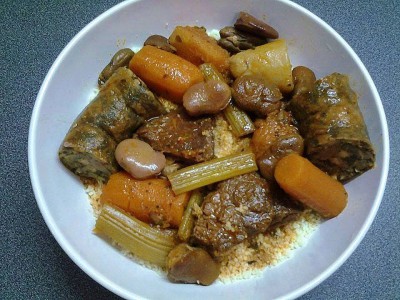 Nos recettes pour Shabbath -COUSCOUS FEVES/POTIRON