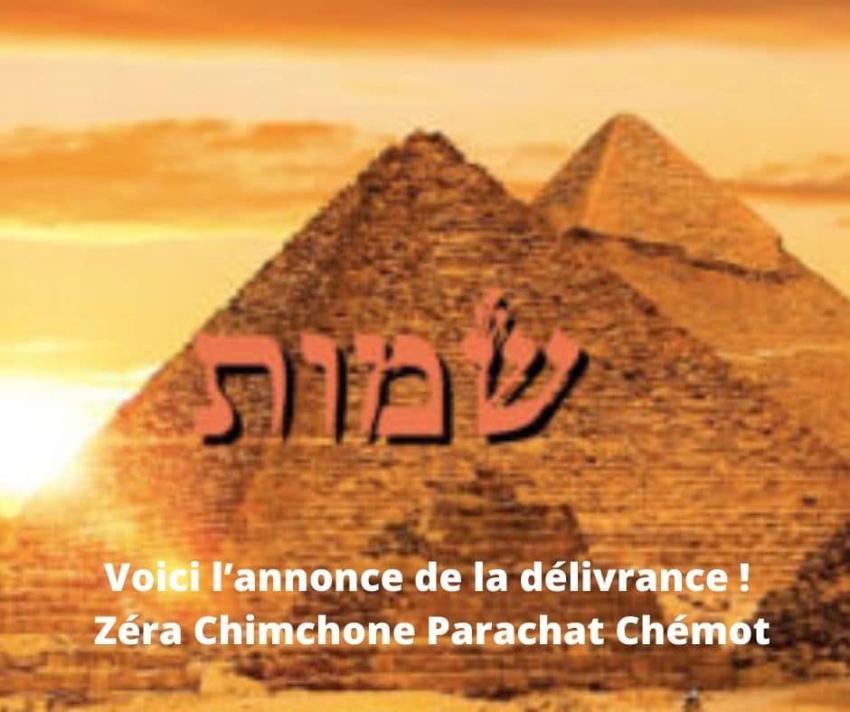 Voici l’annonce de la délivrance ! Zera Chimchone Parachat Chémot