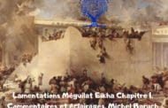 Lamentations Méguilat Eikha Chapitre 1. Michel Baruch