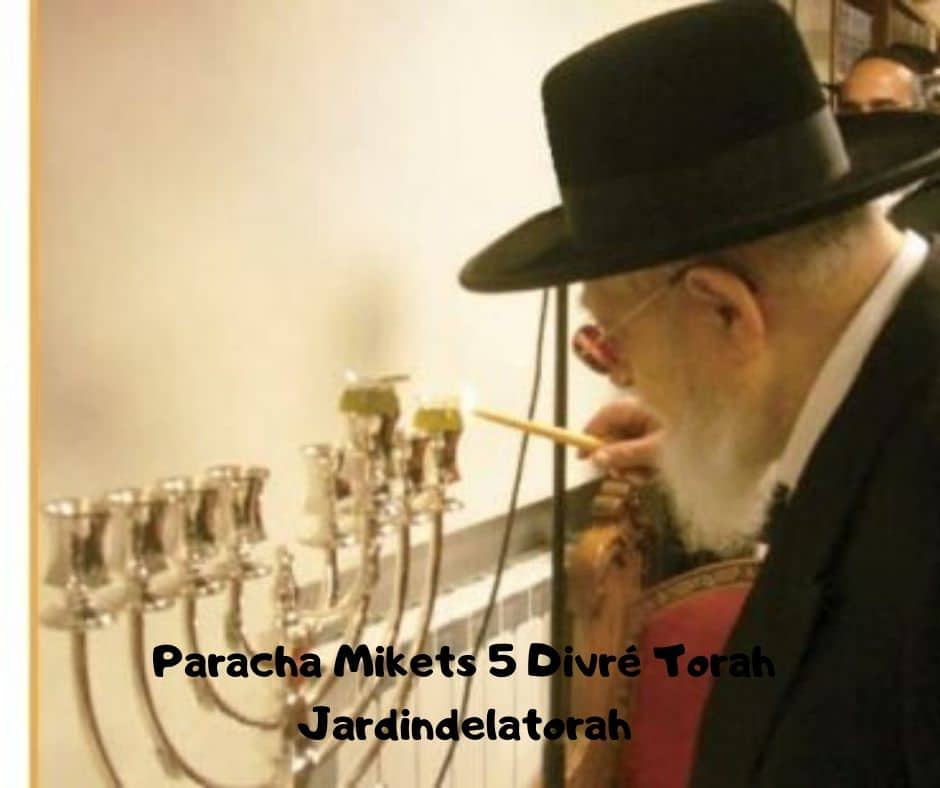 Paracha Mikets 5 Divré Torah par Jardindelatorah