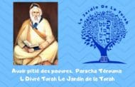 Avoir pitié des pauvres.  Paracha Térouma 4 Divré Torah Jardindelatorah