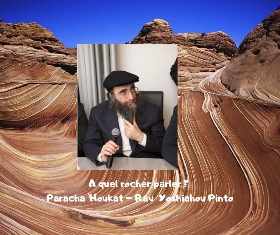 A quel rocher parler ? Rav  Yoshiahou Pinto