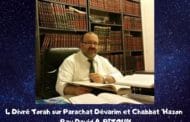 Parachat Dévarim Chabbat Hazon - Rav David Pitoun