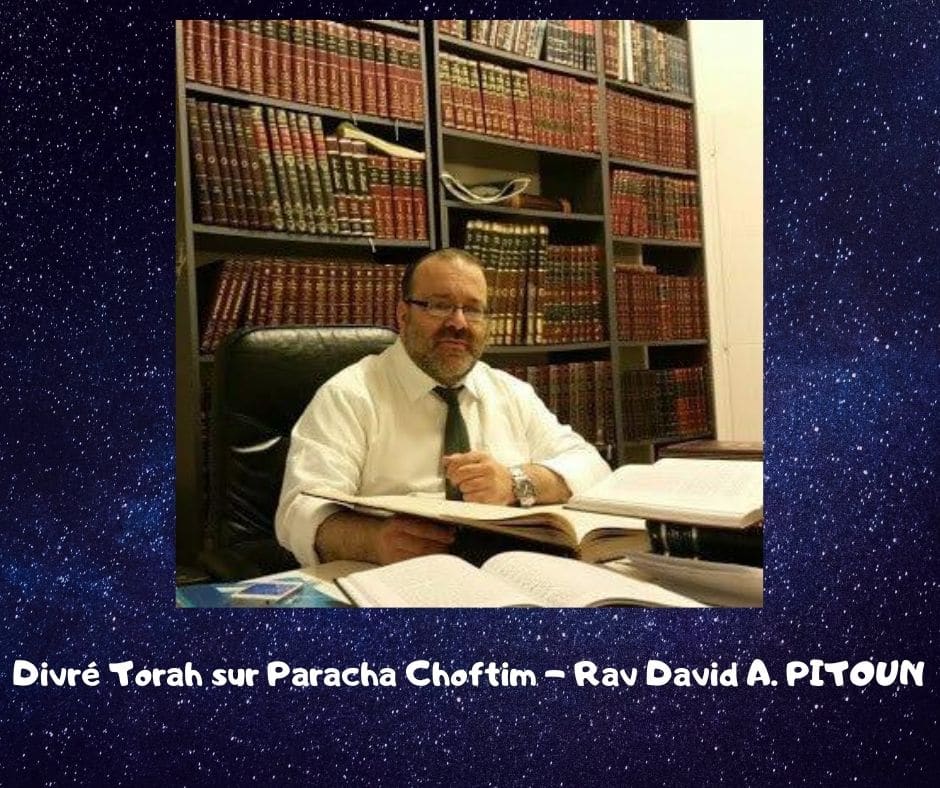 Divré Torah Paracha Choftim - Rav David Pitoun