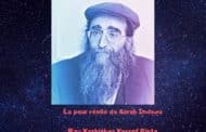 La peur réelle de Sarah Iménou - Rav Yoshiahou Pinto