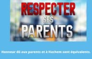 Honneur dû aux parents et à Hachem sont équivalents. Paracha Ytro