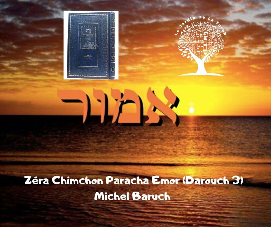 Zéra Chimchon Paracha Emor (Darouch 3) - Michel Baruch