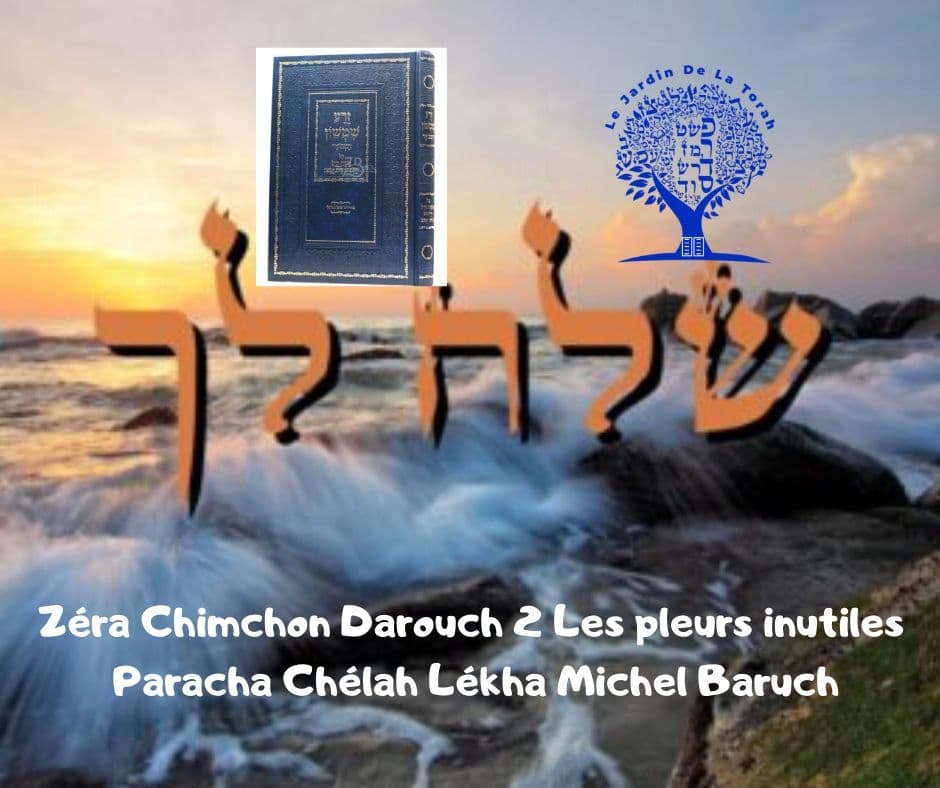 Zéra Chimchon Les pleurs inutiles Paracha Chéla'h Lékha Michel Baruch