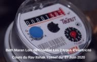 Beth Maran Chabbat les 2 types d'électricité R. Itshak Yossef 27 Juin 2020