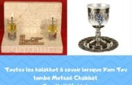 Toutes les halakhot à savoir lorsque Yom Tov tombe Motsaé Chabbat